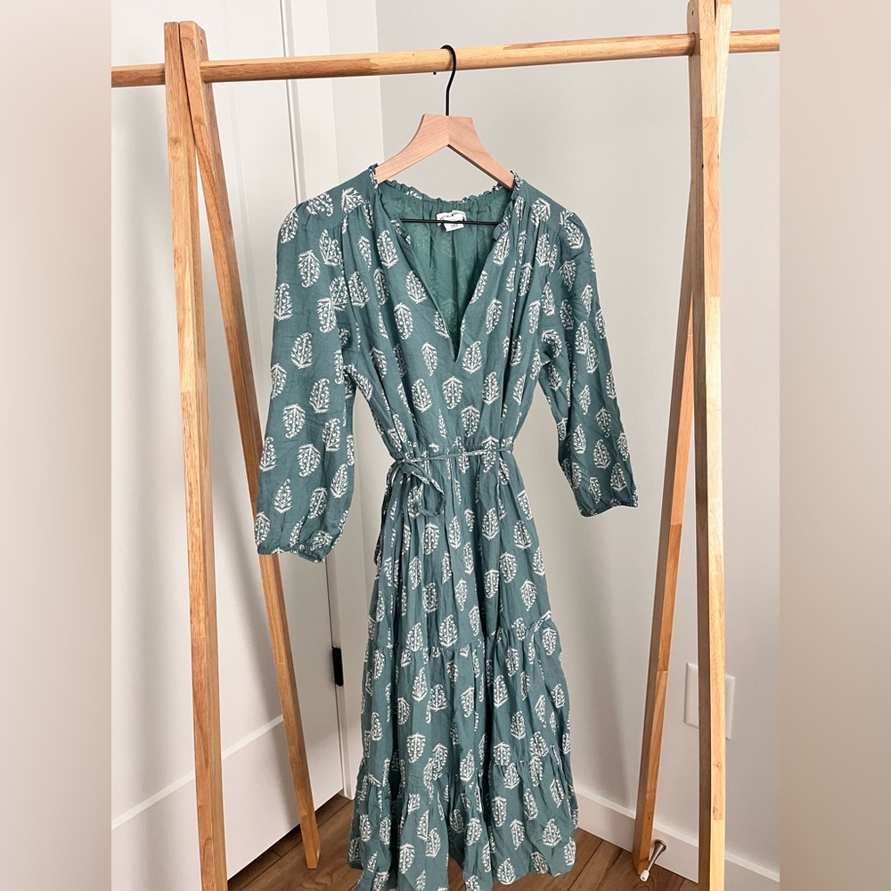 Lucky Brand Teal Patterned Dress
